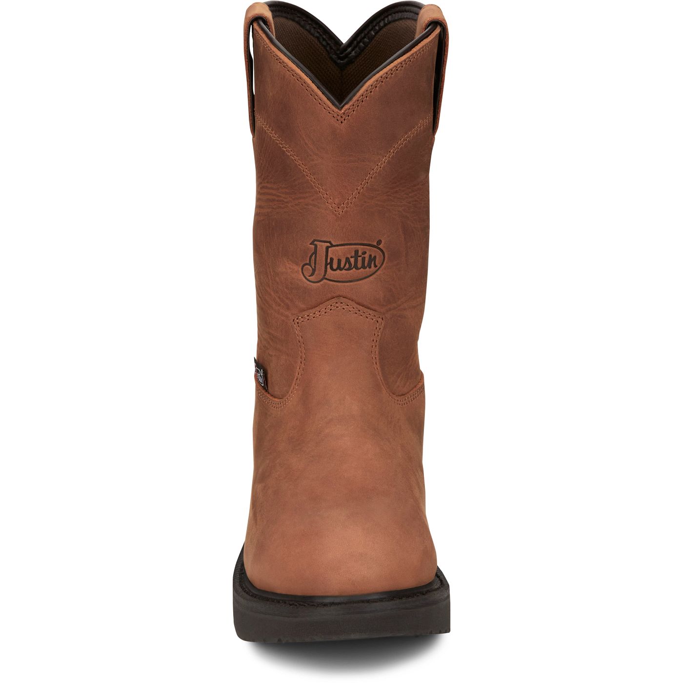 Justin Work Men's Round-Up 10" Waterproof Boot - Aged Bark (OW6604) - View 7