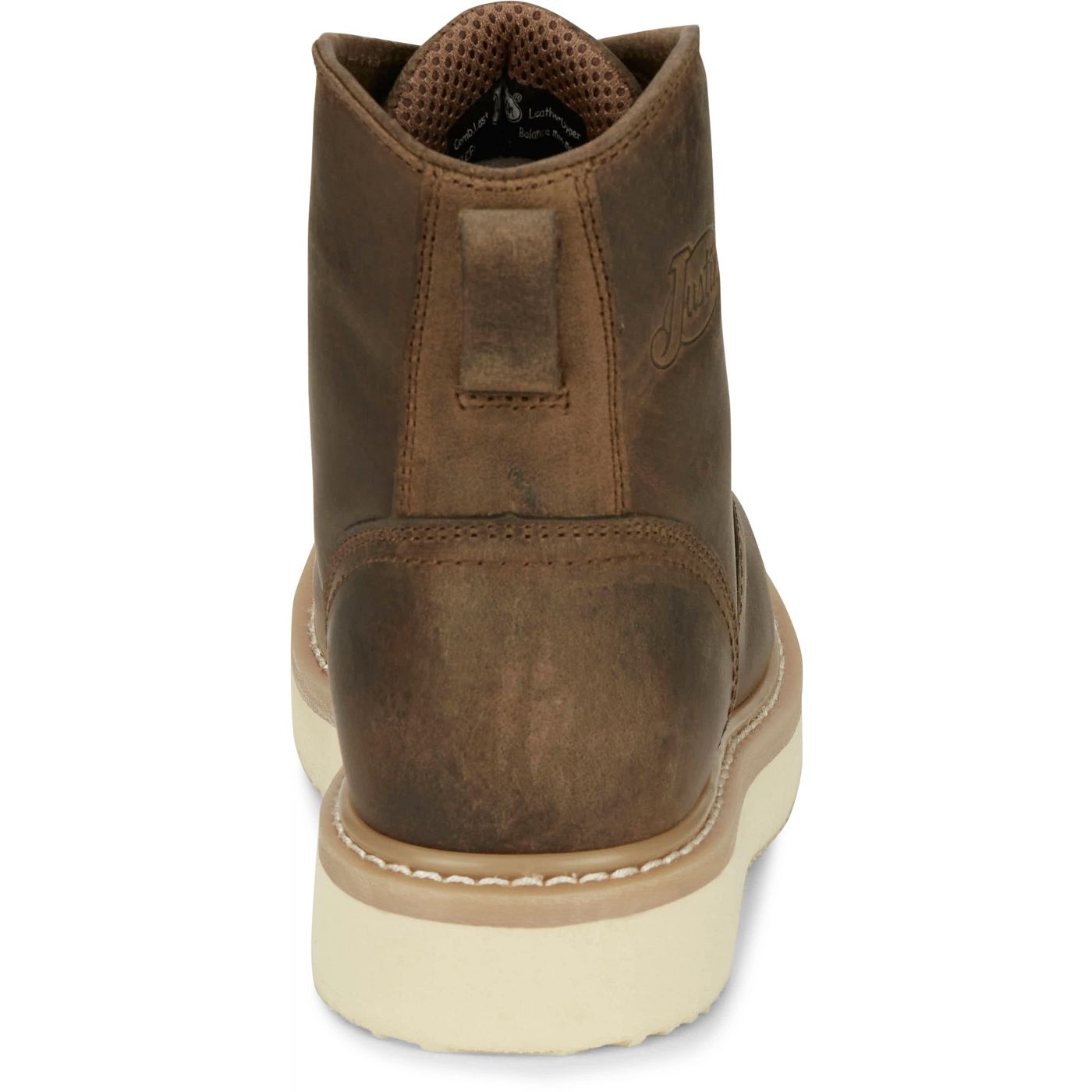 Justin Work Men's Maxwell 6" Lace-Up Boot - Peanut Tan (OW708) - View 5
