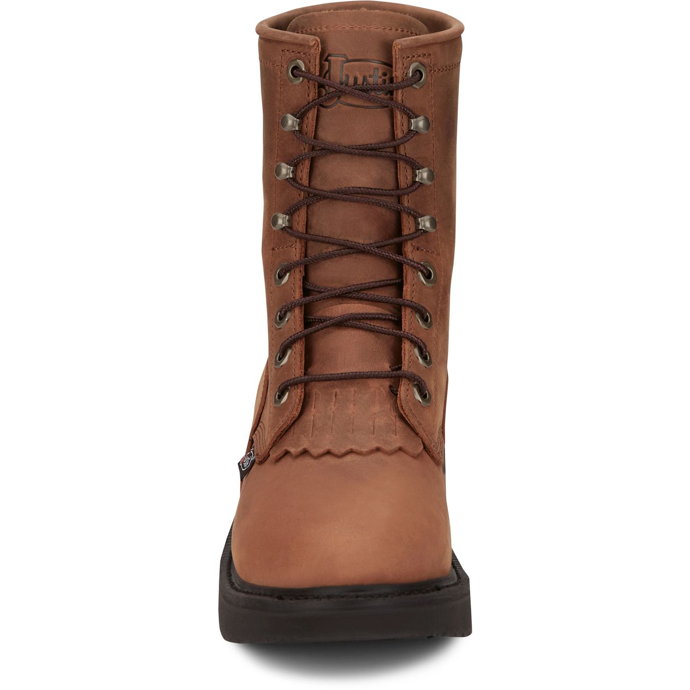 Justin Work Men's Livestock 8" Work Boot - Aged Bark (OW760) - View 7
