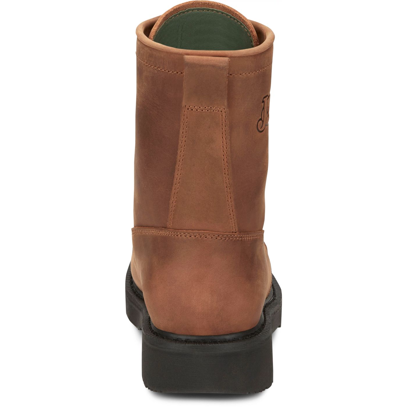 Justin Work Men's Livestock 8" Steel Toe Boot - Aged Bark (OW764) - View 5