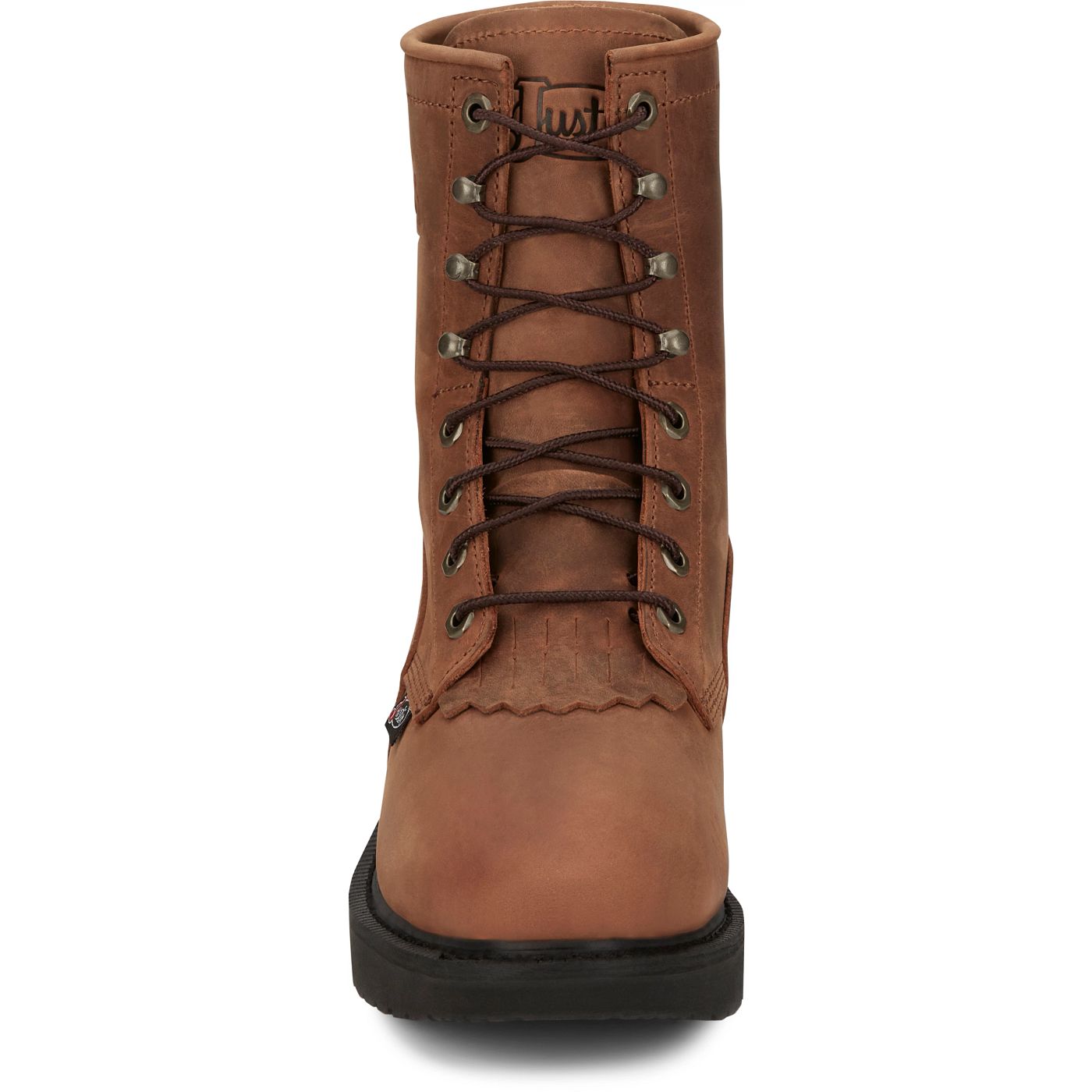 Justin Work Men's Livestock 8" Steel Toe Boot - Aged Bark (OW764) - View 7