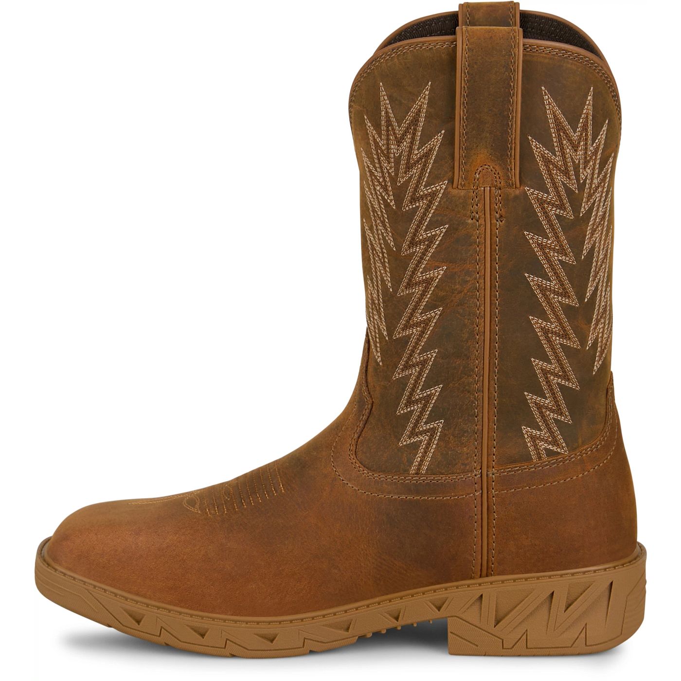 Justin Work Men's Blinder 11" Waterproof Steel Toe Boot - Brown (PD4069) - View 8