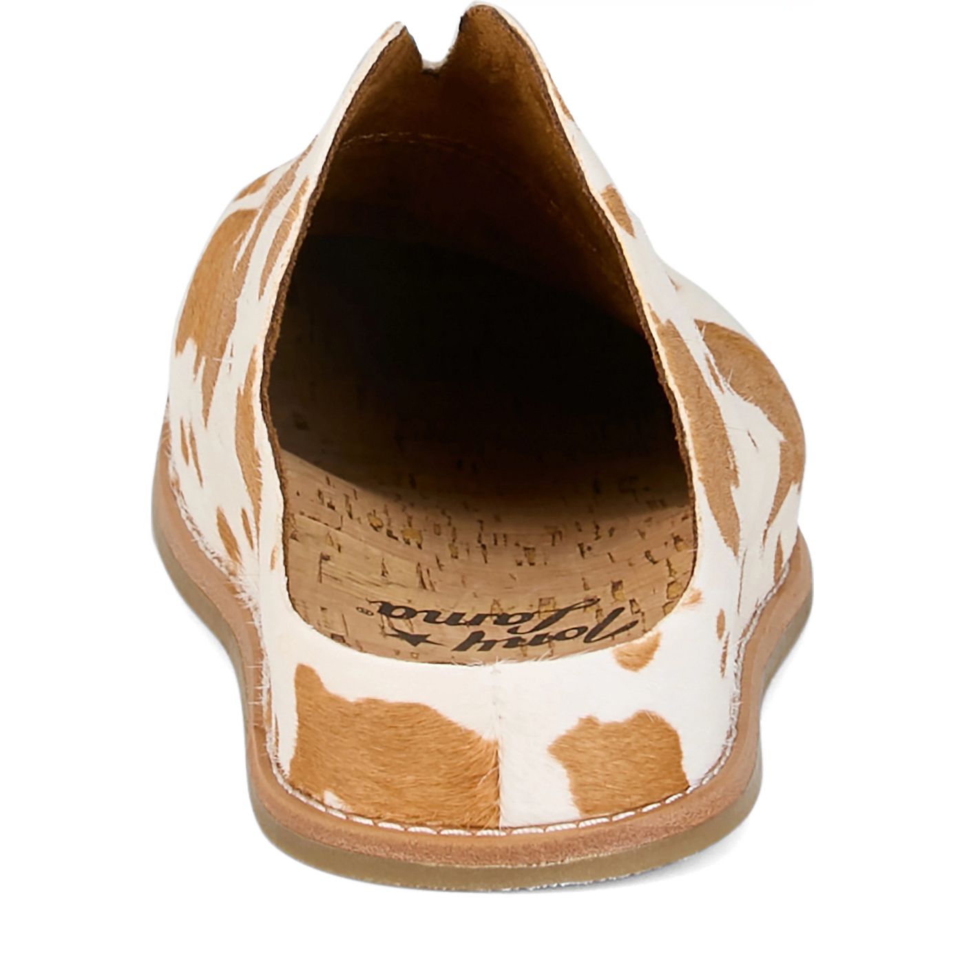 Tony Lama Women's Atrani Mule White Brown Hair-On (PL259)