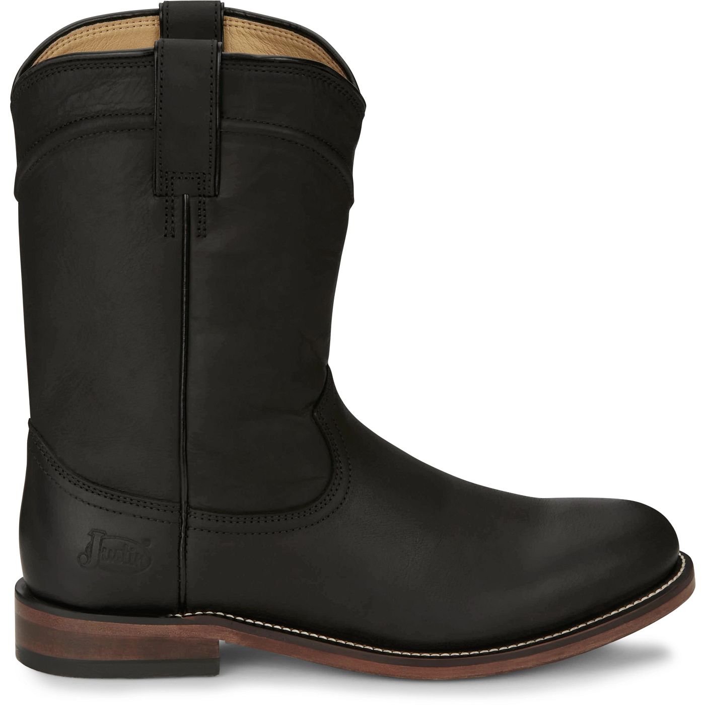 Justin Boots Men's Braswell 10" Roper Boot - Black (RP3741) - View 3