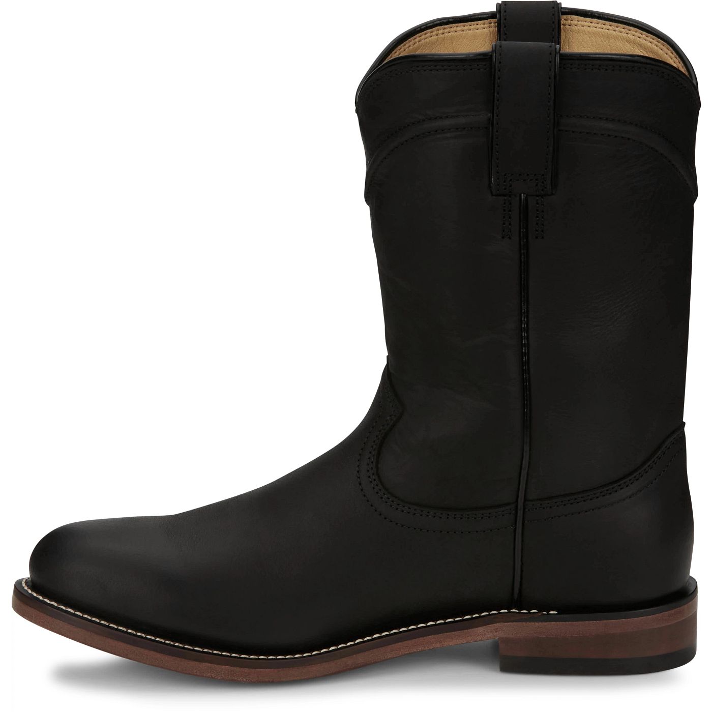 Justin Boots Men's Braswell 10" Roper Boot - Black (RP3741) - View 8