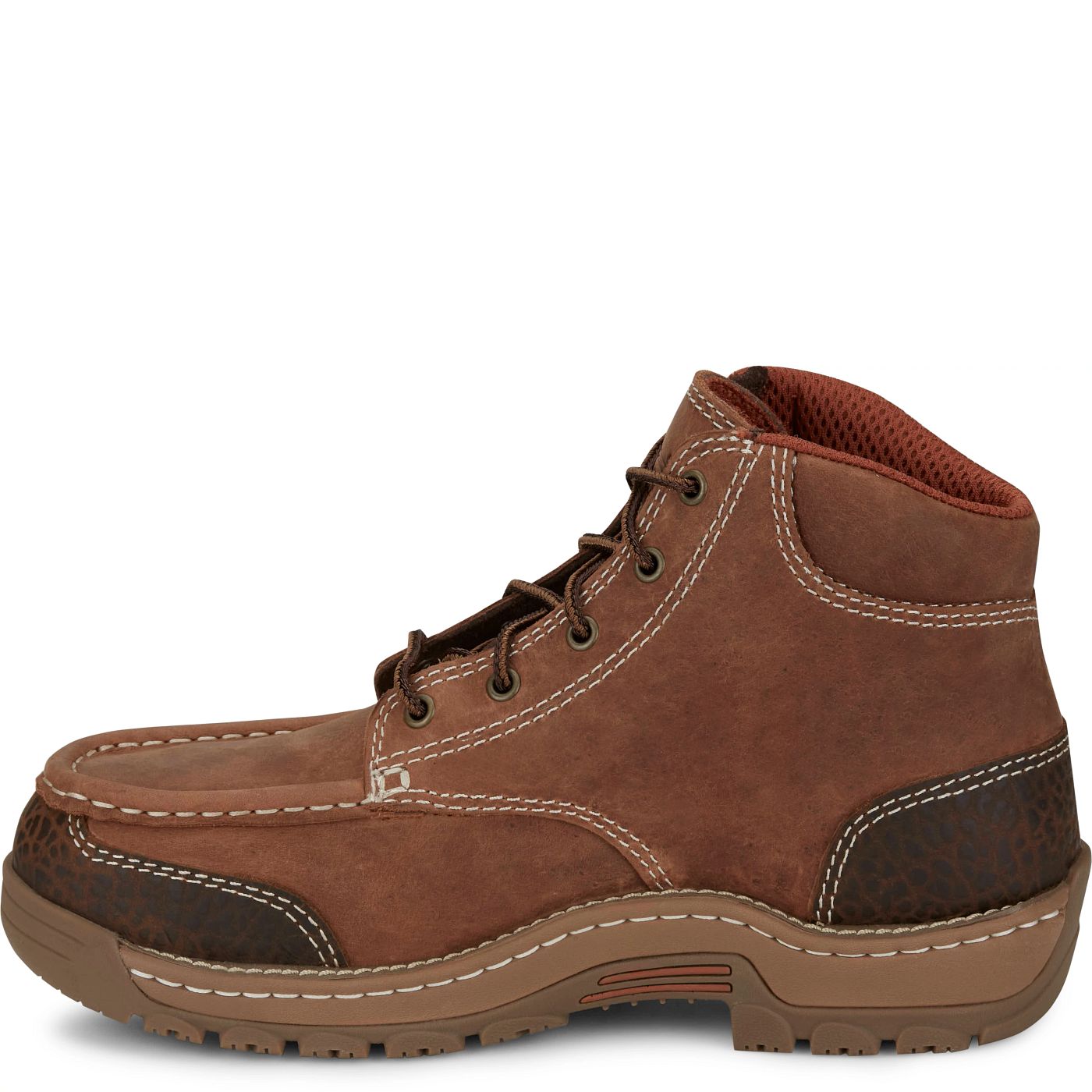 Justin Work Men's Corbett 5" Waterproof Alloy Toe Met Guard Boot - Barley Brown (SE255) - View 8