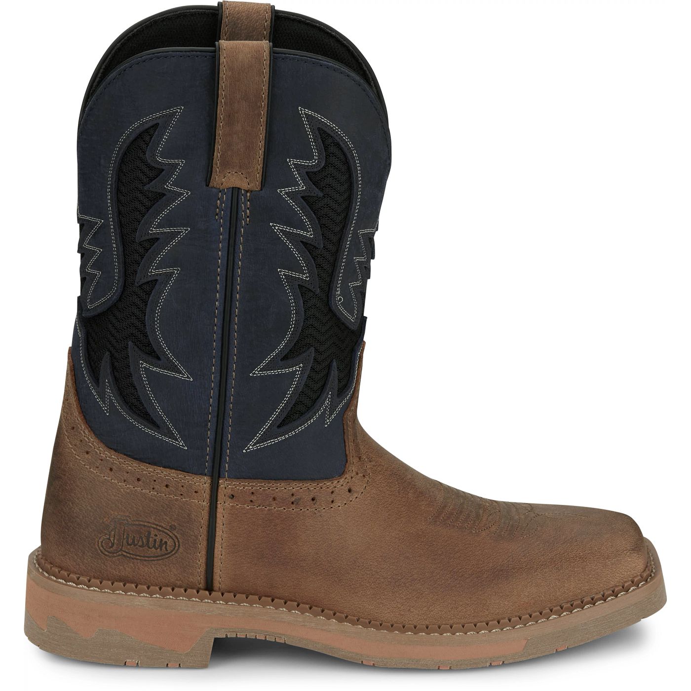 Justin Work Men's Bolt 11" Work Boot - Peanut Tan (SE4114) - View 3