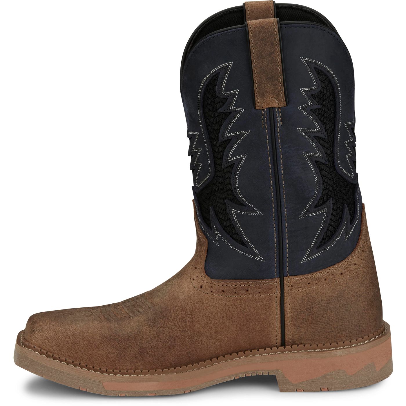 Justin Work Men's Bolt 11" Work Boot - Peanut Tan (SE4114) - View 8
