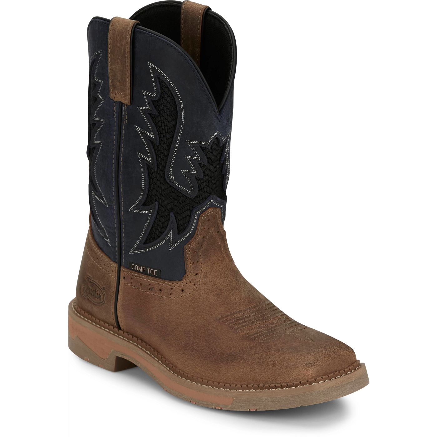 Justin Work Men's Bolt 11" Composite Toe Boot - Peanut Tan (SE4115) - View 2
