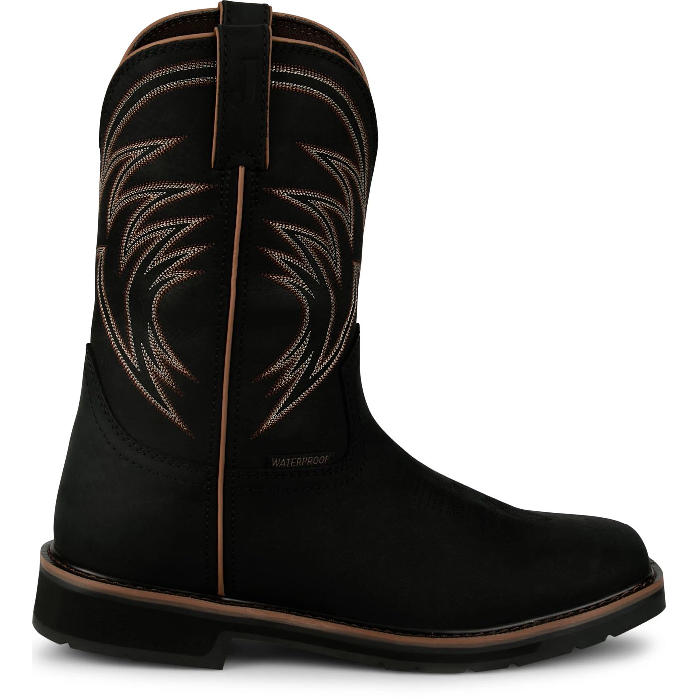 Justin Work Men's Widowmaker 11" Waterproof Boot - Black (SE4240) - View 3