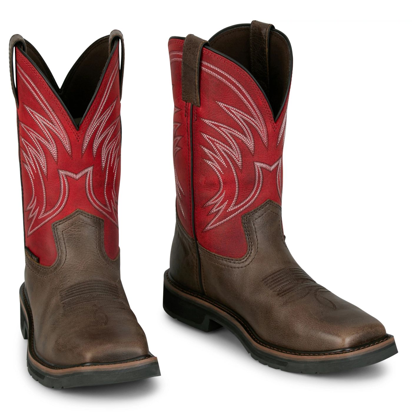 Justin Work Men's Apprentice 11" Steel Toe Boot - Coffee (SE4245) - Front View