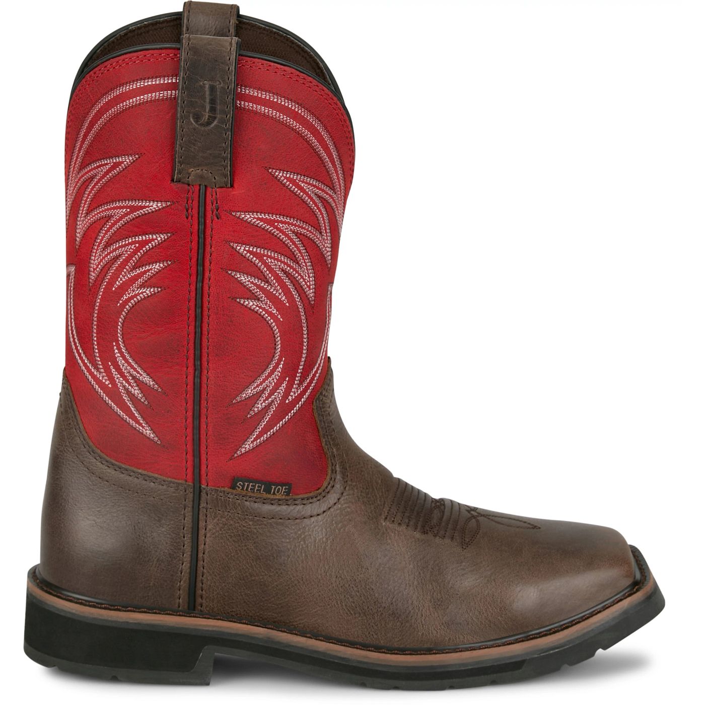 Justin Work Men's Apprentice 11" Steel Toe Boot - Coffee (SE4245) - View 3