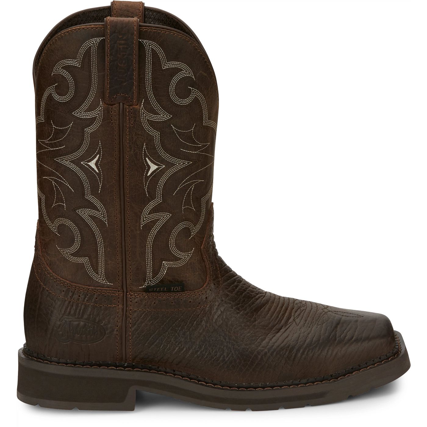 Justin Work Men's Amarillo 11" Steel Toe Boot - Aged Brown (SE4313) - View 3