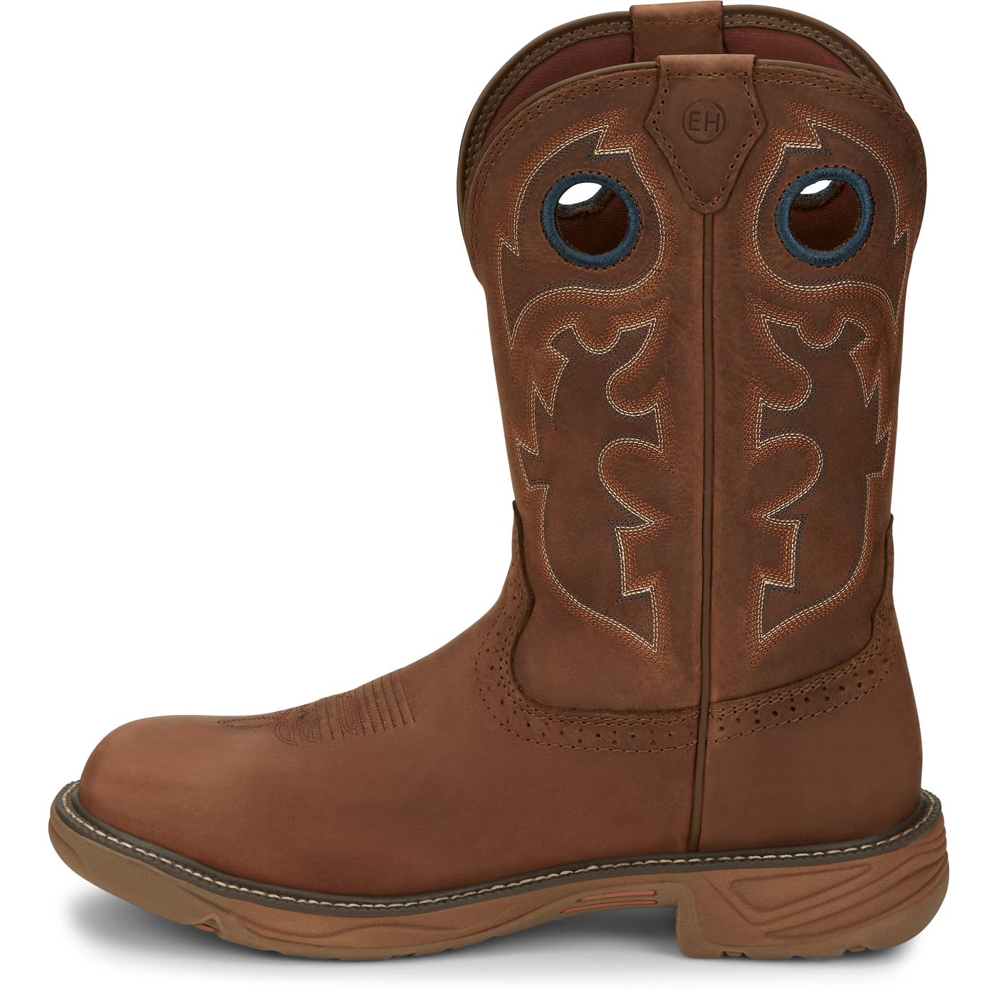 Justin Work Men's Rush 11" Waterproof Boot - Barley Brown (SE4332) - View 8