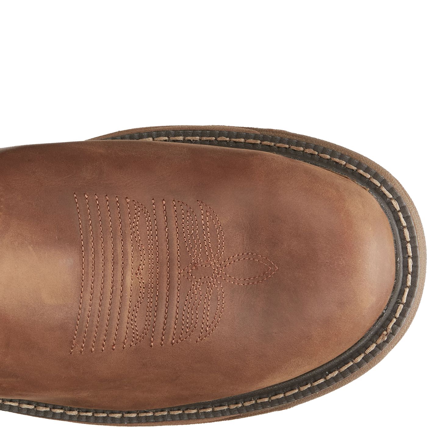 Justin Work Men's Rush 11" Waterproof Nano Comp Toe Boot - Barley Brown (SE4334) - View 4