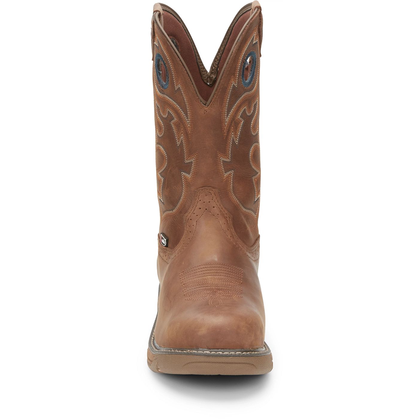 Justin Work Men's Rush 11" Waterproof Nano Comp Toe Boot - Barley Brown (SE4334) - View 7