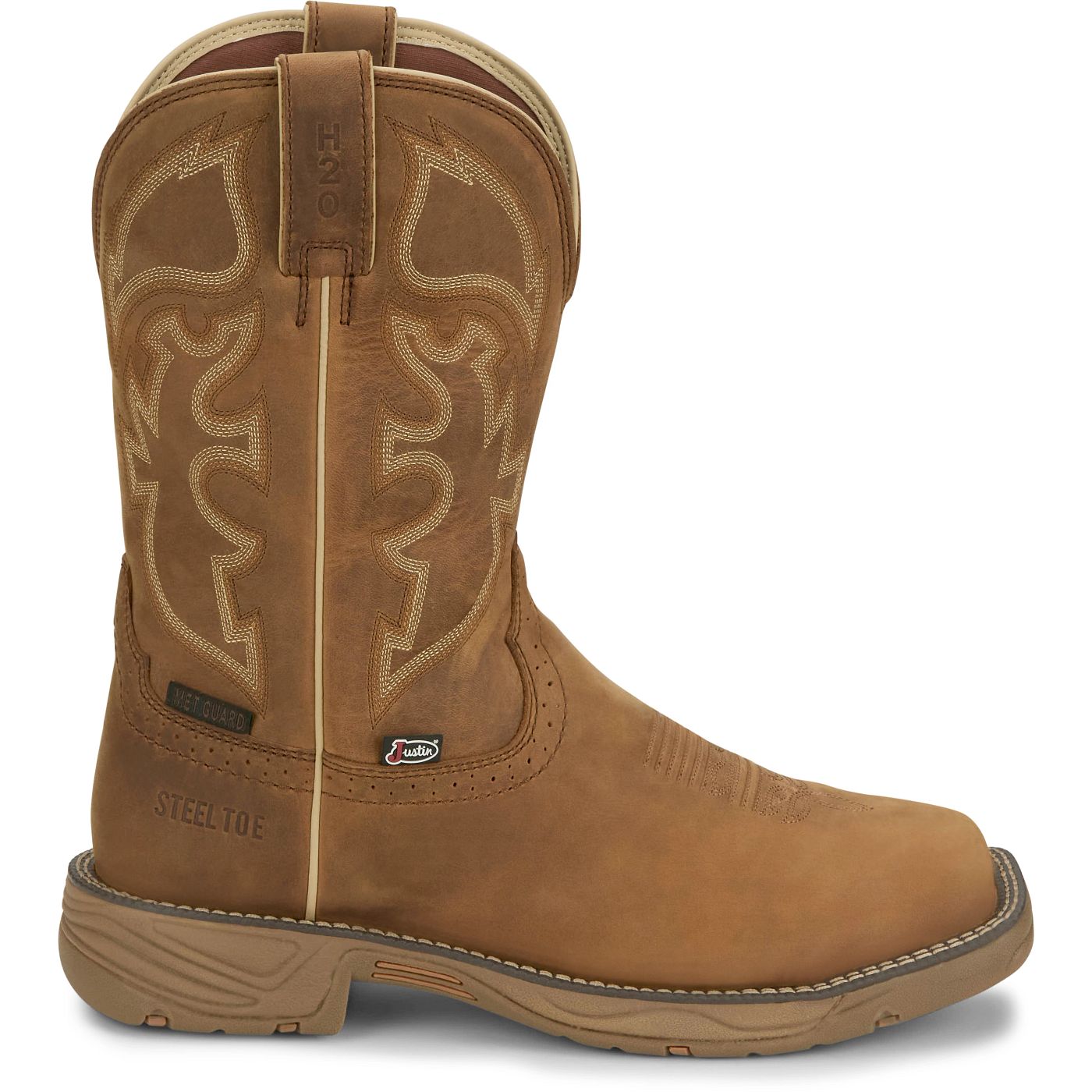 Justin Work Men's Actuator 11" Composite Toe Boot - Sandstone (SE4300) - View 3