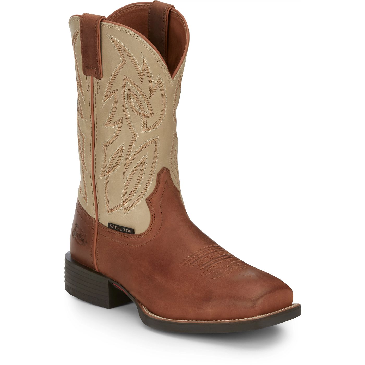 Justin Work Men's Canter 11" Steel Toe Boot - Bone (SE4511) - View 2