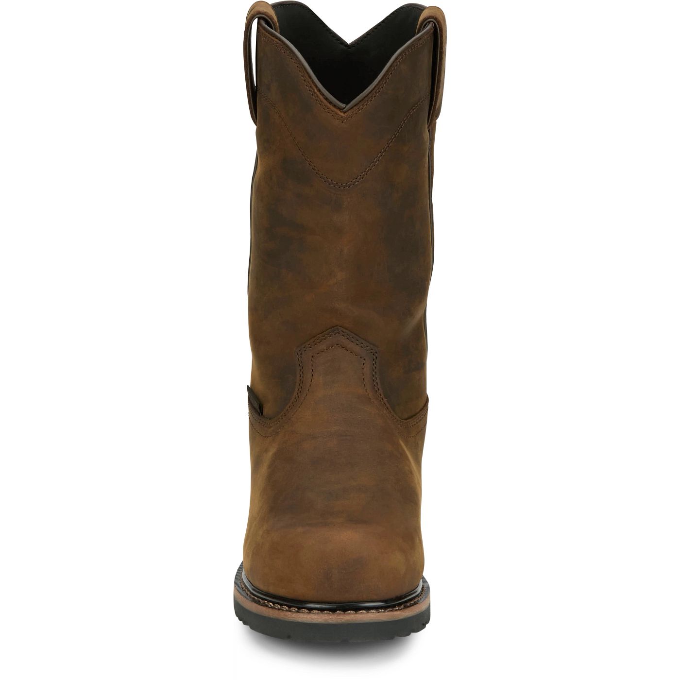 Justin Work Men's Pulley 10" Waterproof Met Guard Comp Toe Boot - Whiskey Brown (SE4630) - View 7