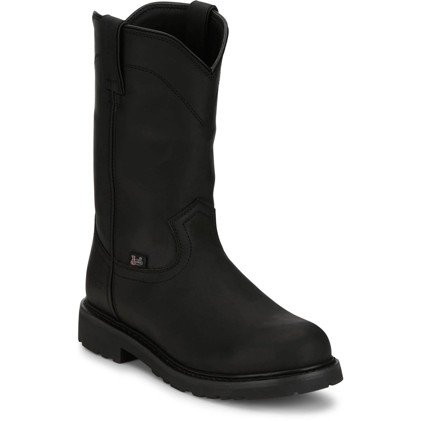 Justin Work Men's Dorsal 11" Waterproof Boot - Onyx Black (SE4637) - View 2
