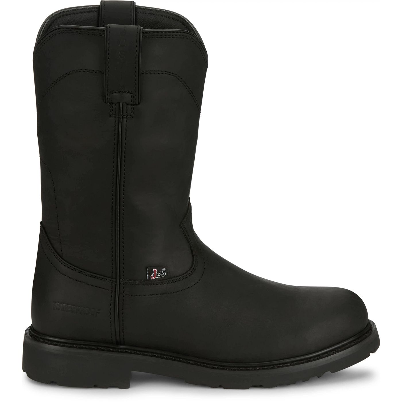 Justin Work Men's Dorsal 11" Waterproof Boot - Onyx Black (SE4637) - View 3