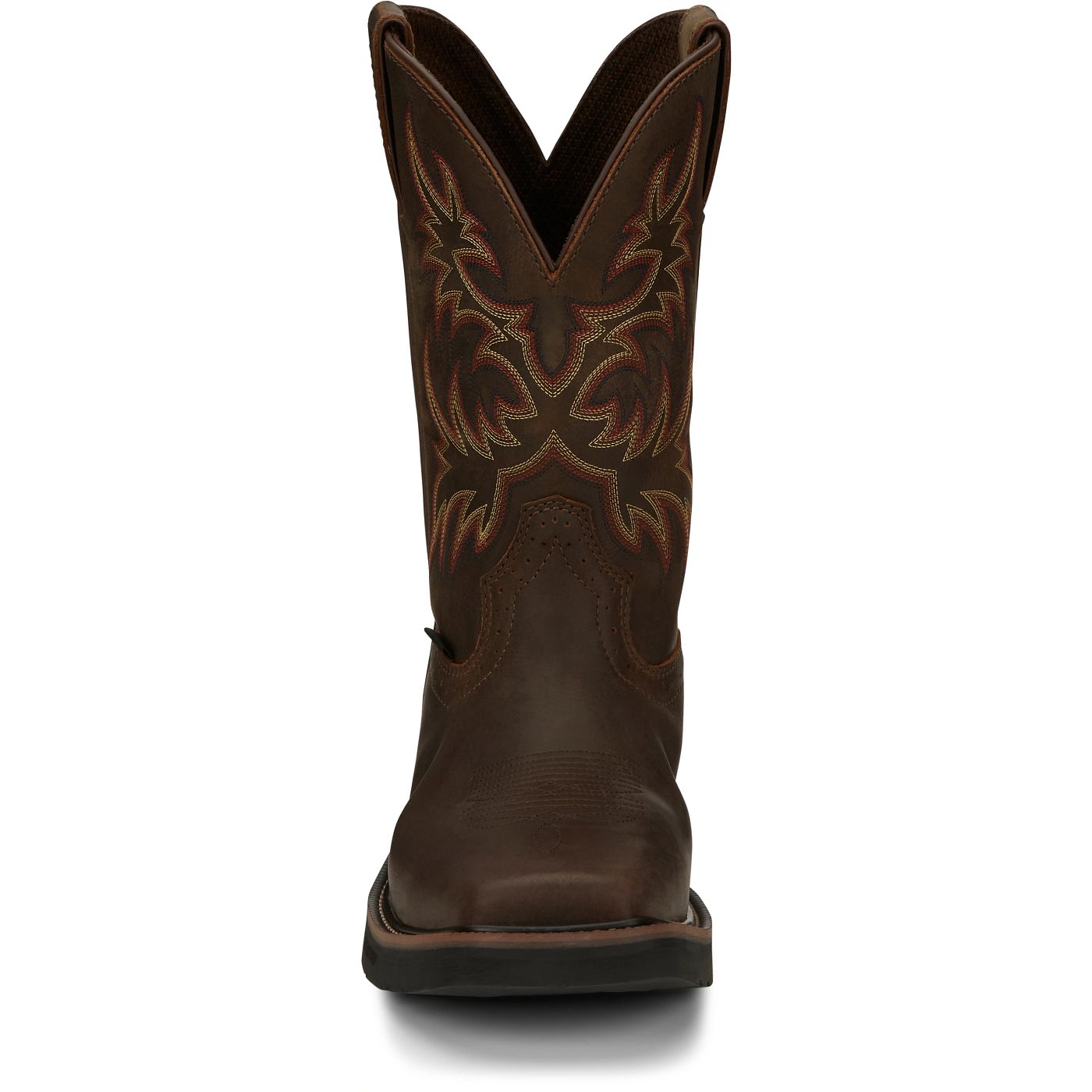 Justin Work Men's Driller 11" Steel Toe Boot - Dark Brown (SE4682) - View 7