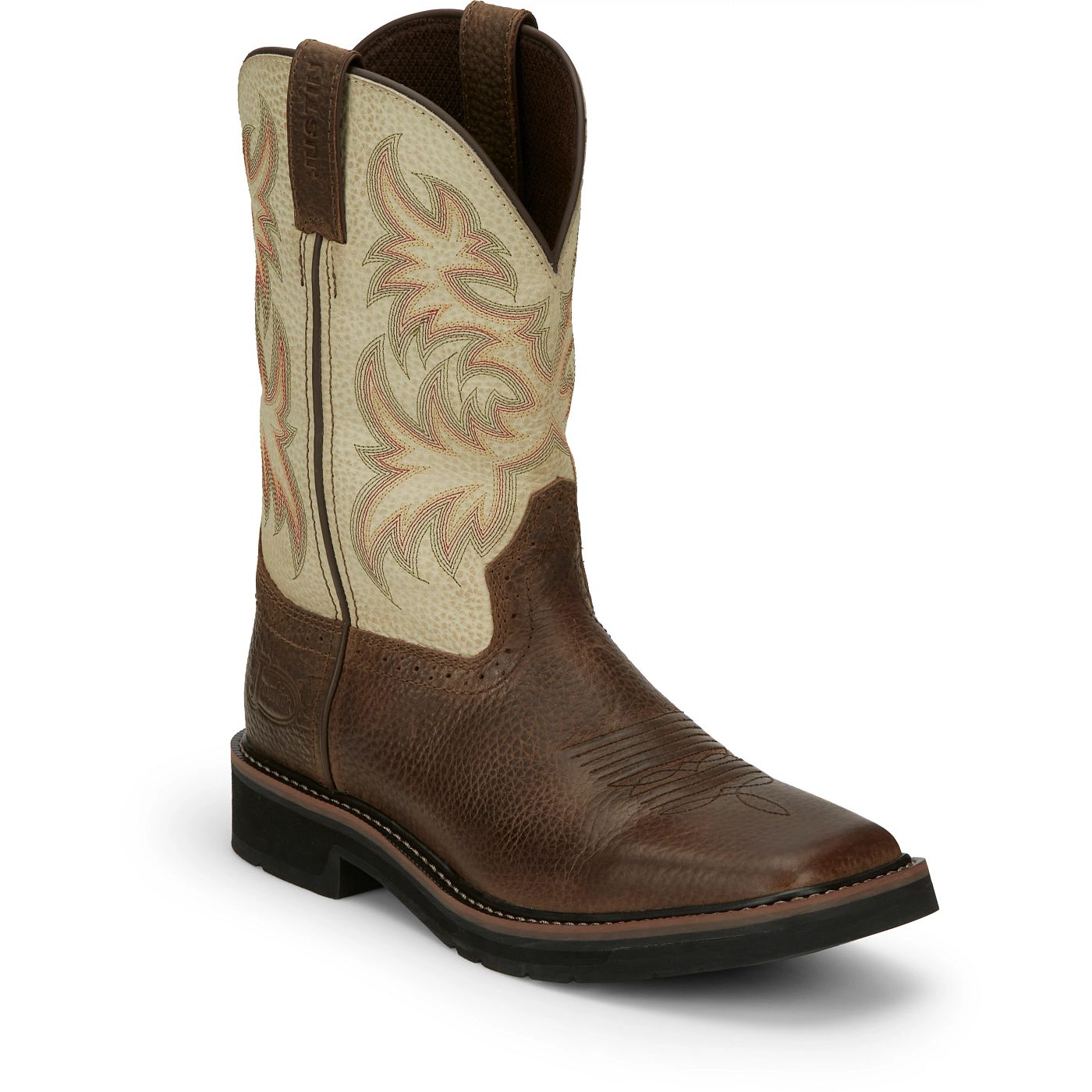 Justin Work Men's Driller 11" Work Boot - White (SE4683) - View 2