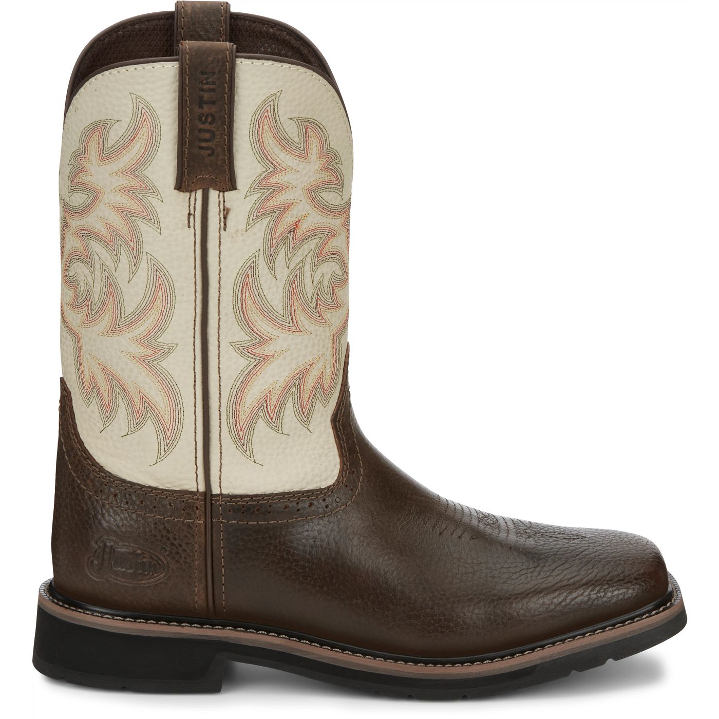 Justin Work Men's Driller 11" Work Boot - White (SE4683) - View 3