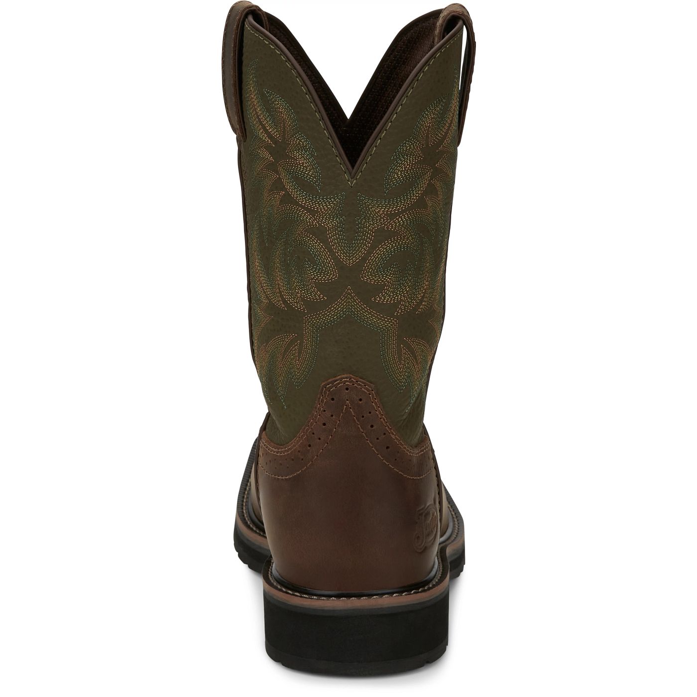 Justin Work Men's Driller 11" Work Boot - Green (SE4687) - View 5