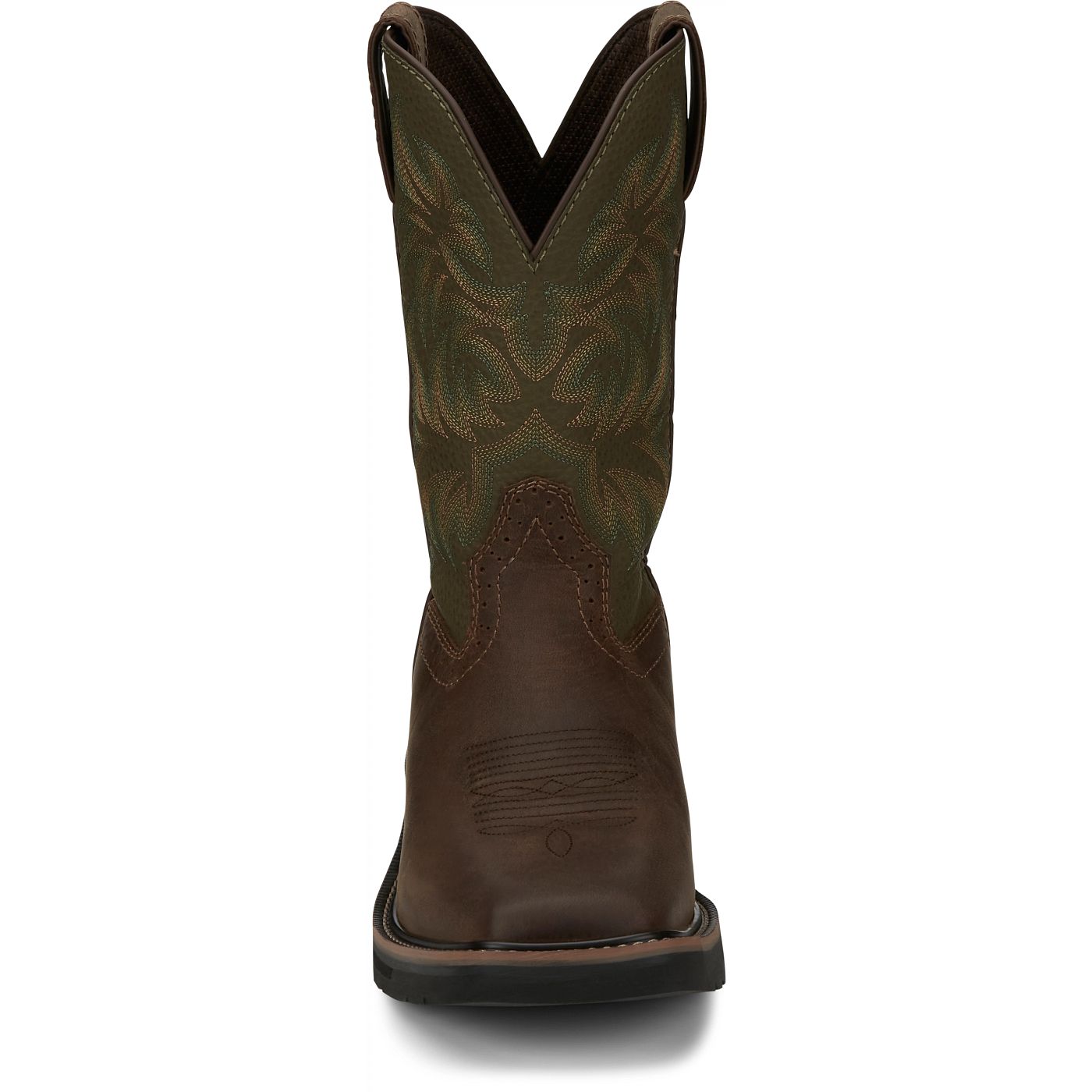 Justin Work Men's Driller 11" Work Boot - Green (SE4687) - View 7