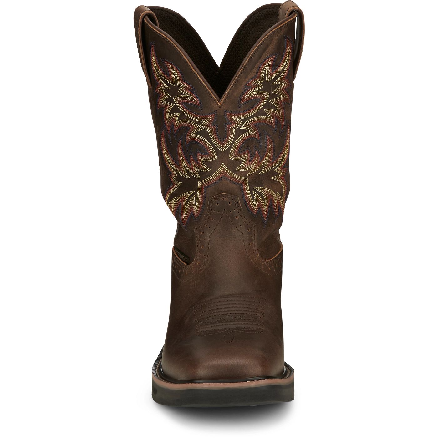 Justin Work Men's Driller 11" Waterproof Boot - Brown (SE4689) - View 7