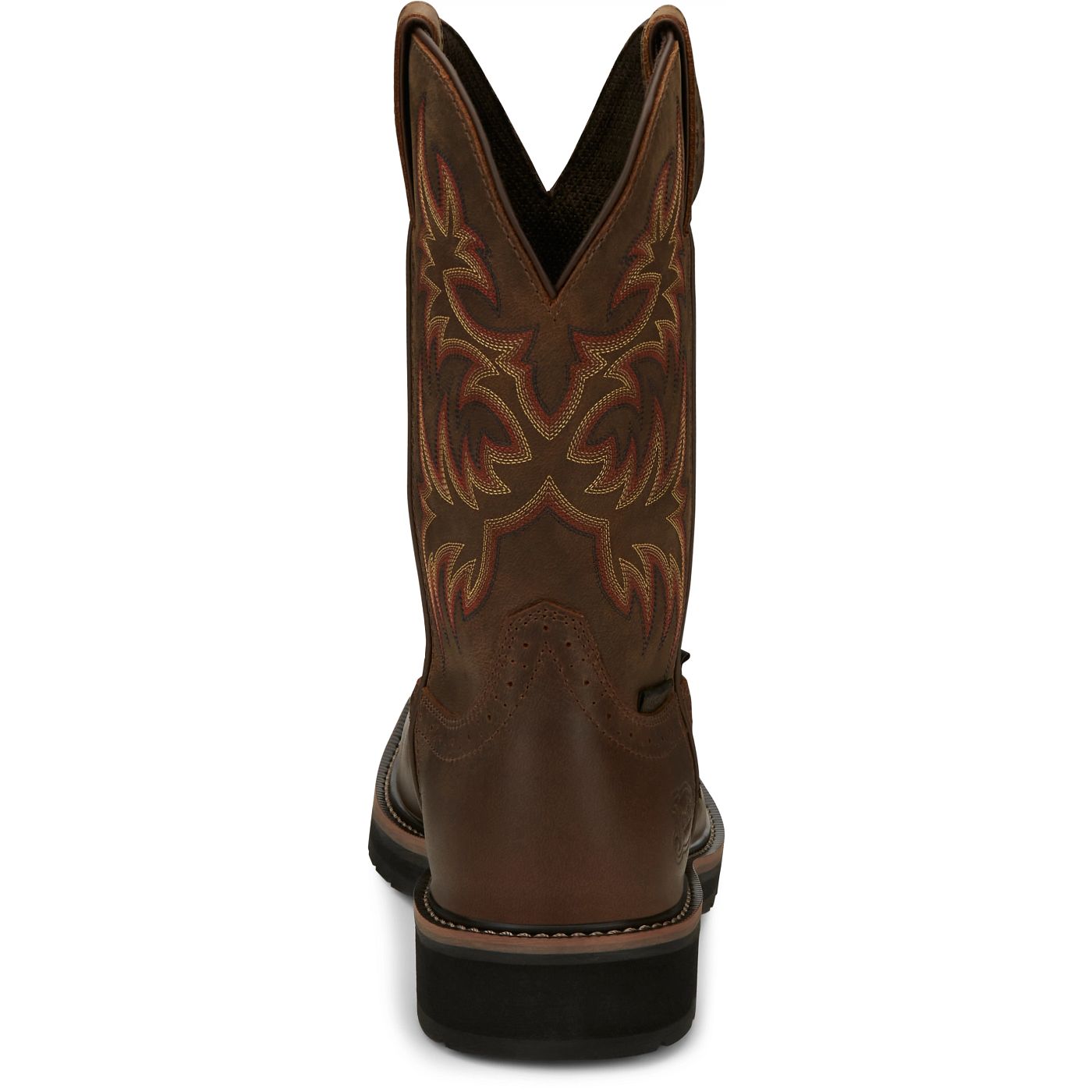 Justin Work Men's Driller 11" Waterproof Steel Toe Boot - Brown (SE4690) - View 5