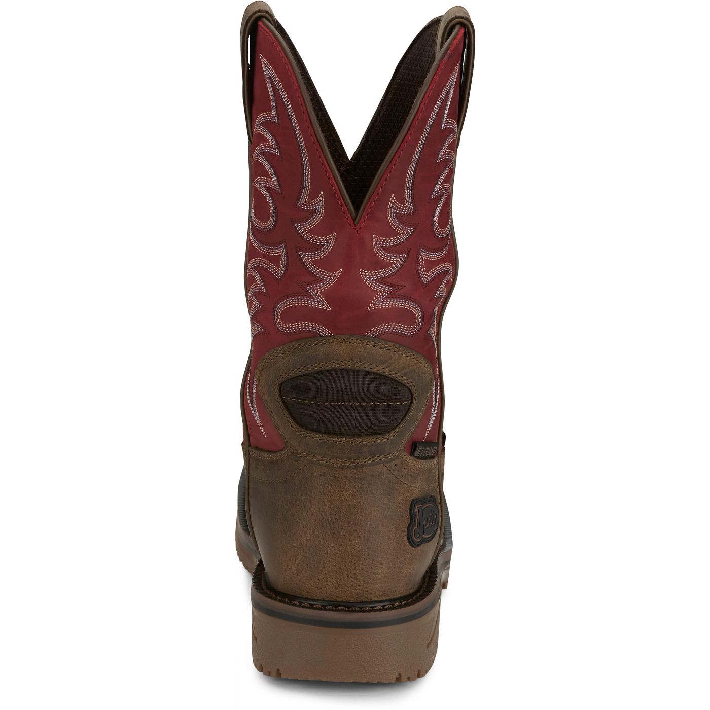 Justin Work Men's Thorn 11" Waterproof Met Guard Comp Toe Boot - Crimson Red (SE4753) - View 5