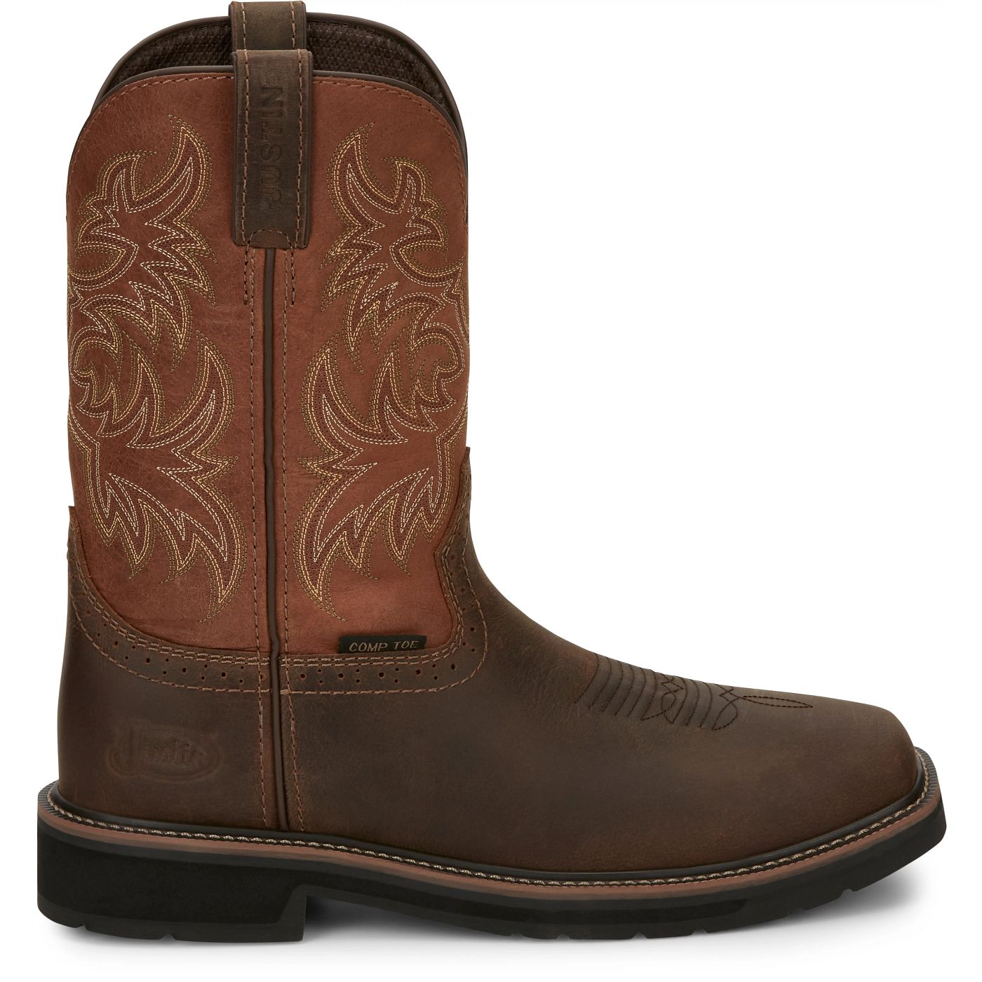 Justin Work Men's Switch 11" Composite Toe Boot - Orange (SE4812) - View 3
