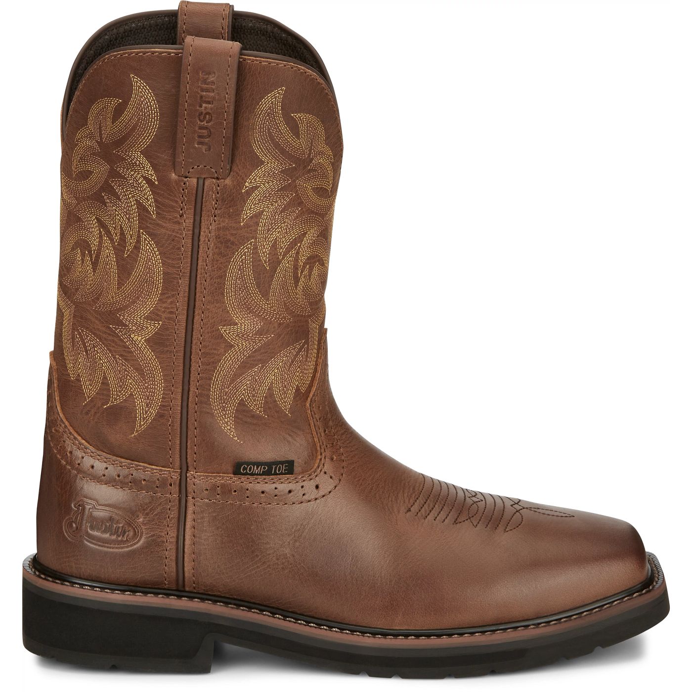 Justin Work Men's Handler 11" Composite Toe Boot - Brown (SE4824) - View 3