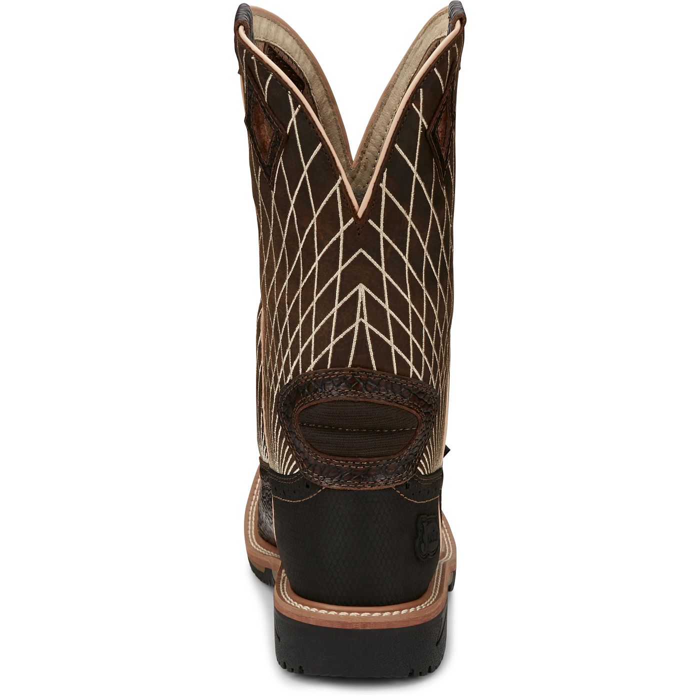 Justin Work Men's Derrickman 12" Composite Toe Boot - Brown (SE4833) - View 5