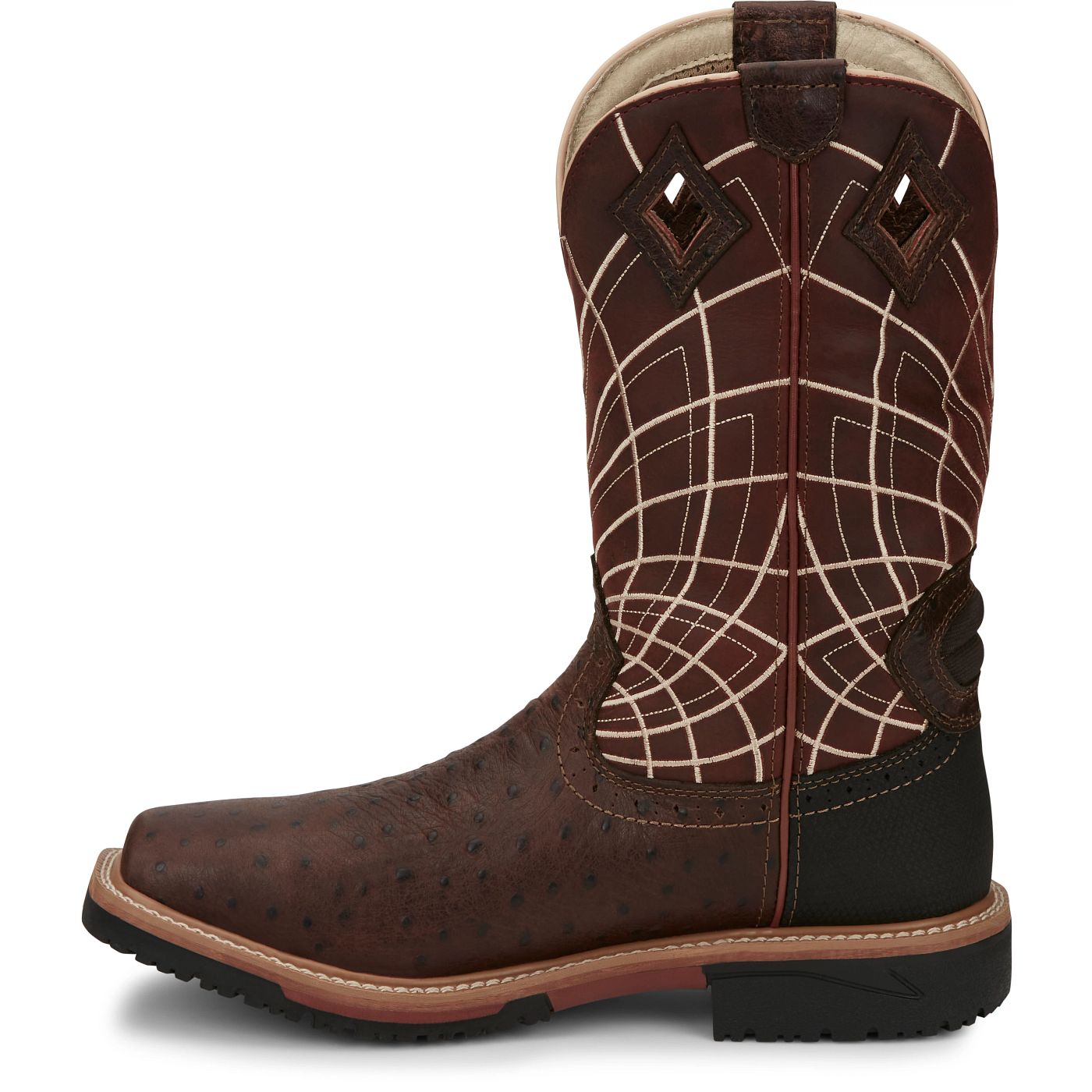 Justin Work Men's Derrickman 12" Waterproof Composite Toe Boot - Clay Red (SE4835) - View 8