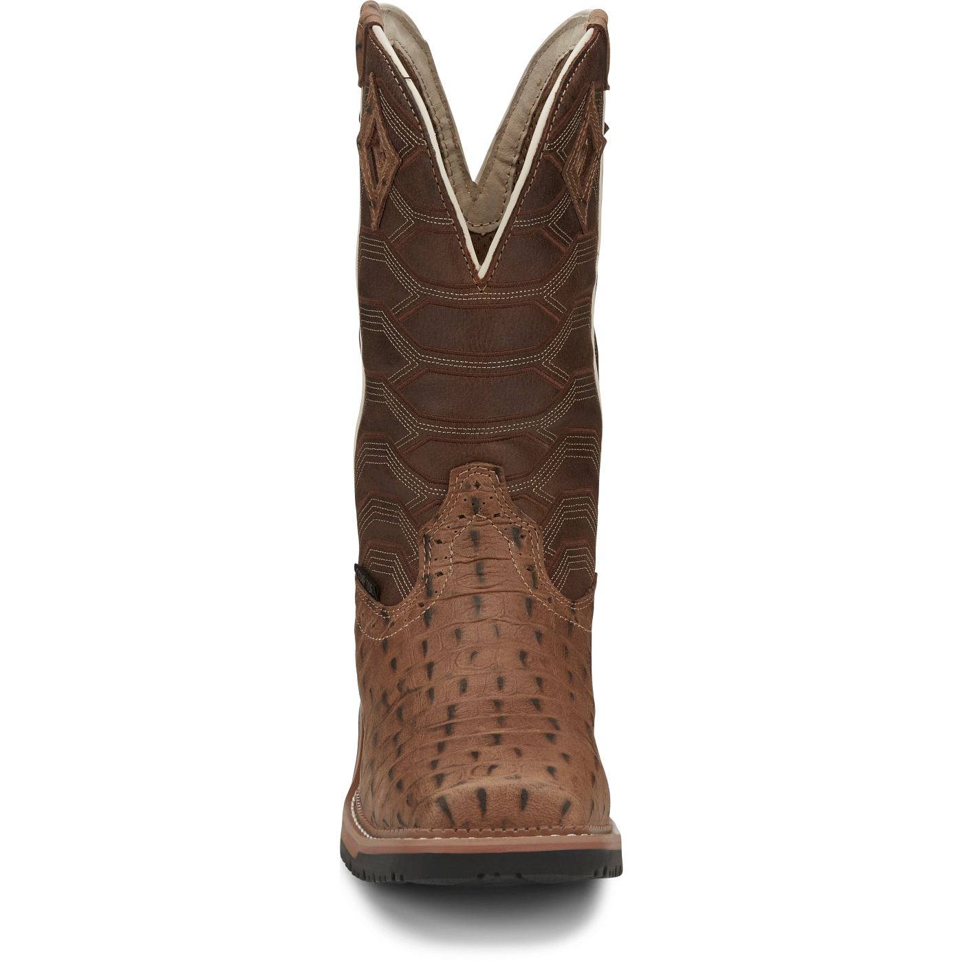 Justin Work Men's Derrickman 12" Waterproof Composite Toe Boot - Caramel Brown (SE4839) - View 7