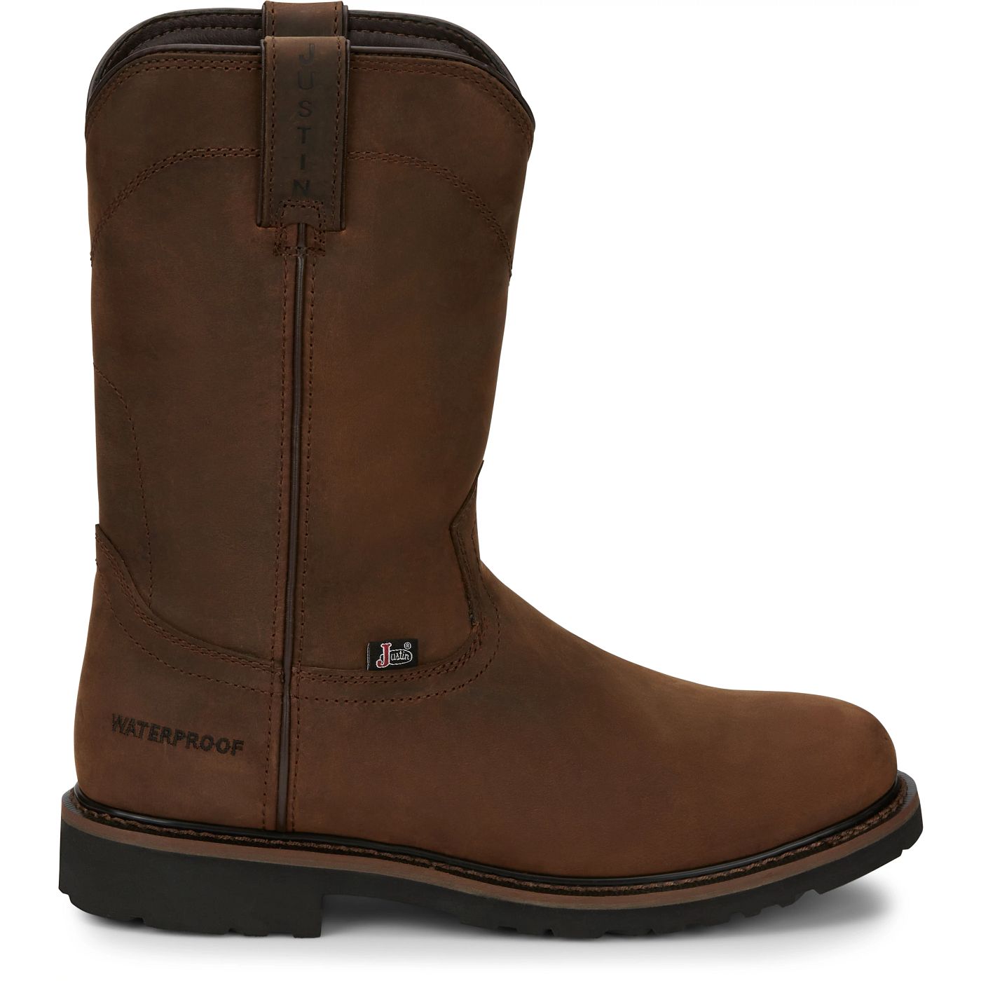 Justin Work Men's Drywall 10" Waterproof Boot - Whiskey Brown (SE4960) - View 3