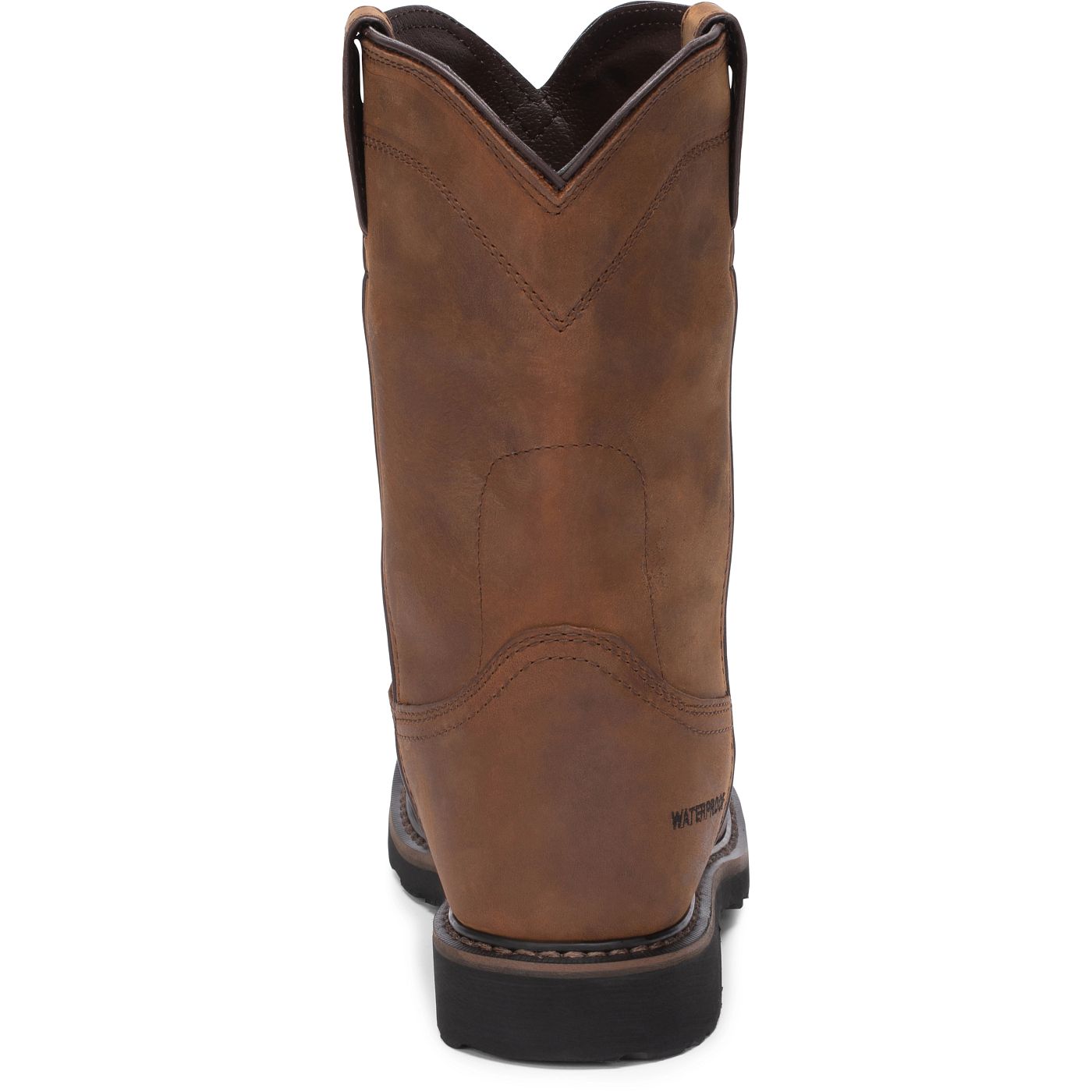 Justin Work Men's Drywall 10" Waterproof Steel Toe Boot - Whiskey Brown (SE4961) - View 5