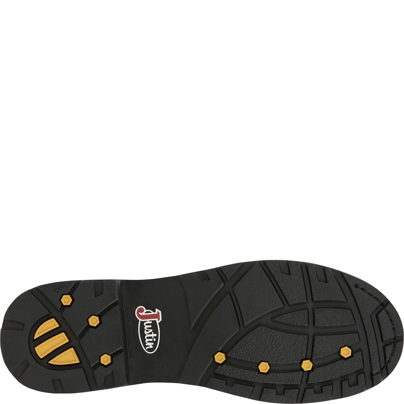 Justin Work Men's Pulley 8" Waterproof Nano Comp Toe Met Guard Boot - Whiskey (SE630) - View 6