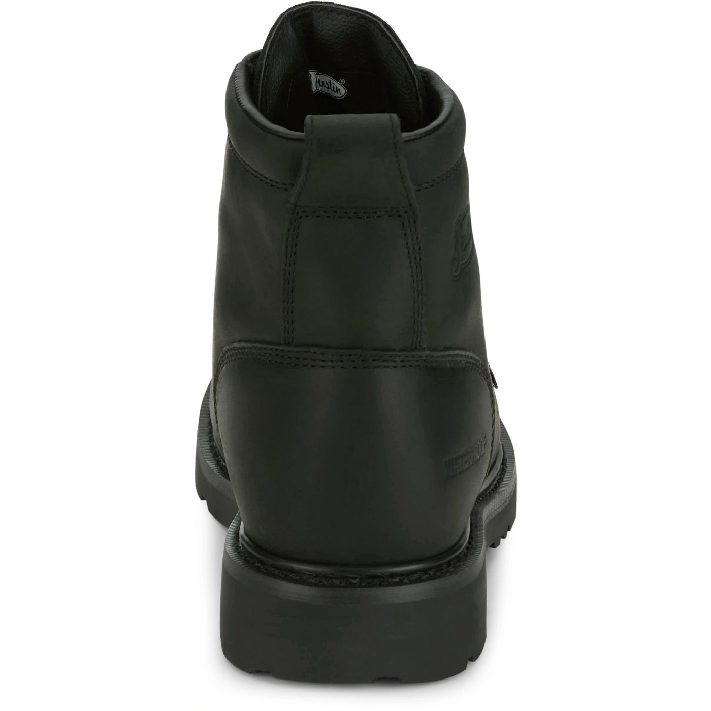 Justin Work Men's Dayworker 6" Waterproof Steel Toe Boot - Onyx Black (SE635) - View 5