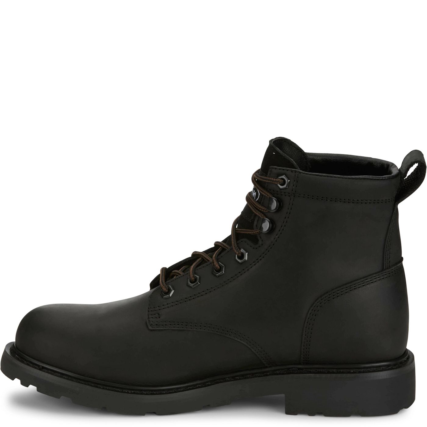 Justin Work Men's Dayworker 6" Waterproof Steel Toe Boot - Onyx Black (SE635) - View 8