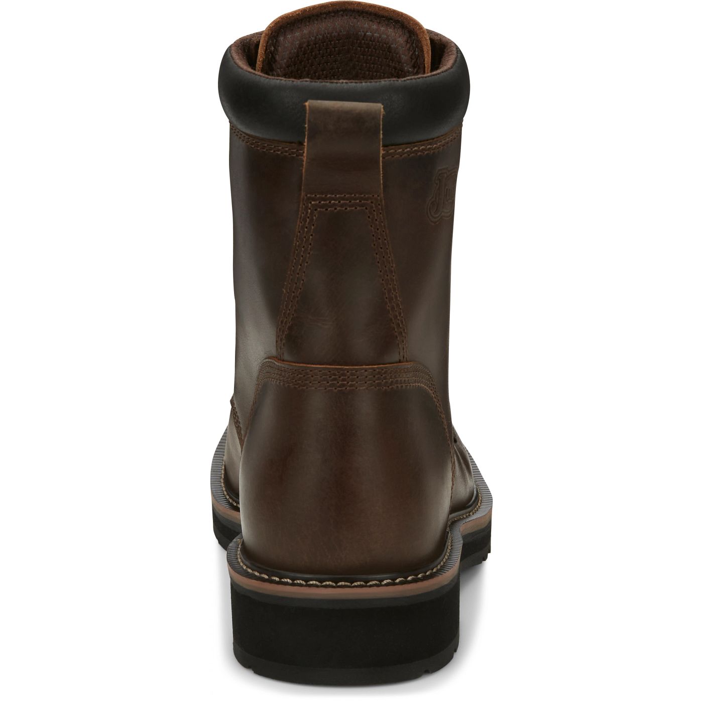 Justin Work Men's Pulley 8" Steel Toe Boot - Aged Bark Brown (SE682) - View 5