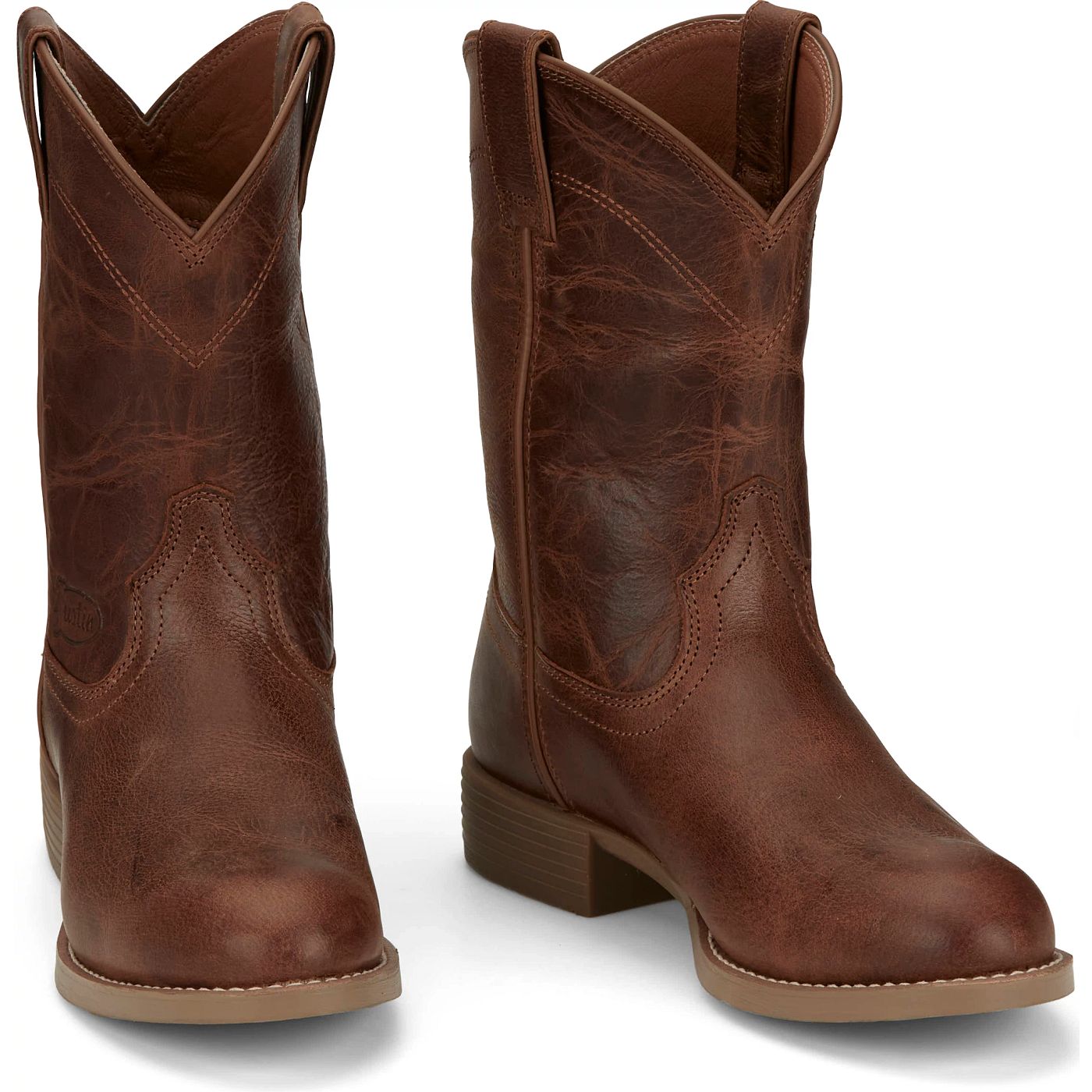 Justin Boots Men's Kilgore 10" Stampede Roper Boot - Hickory (SE7501) - Front View