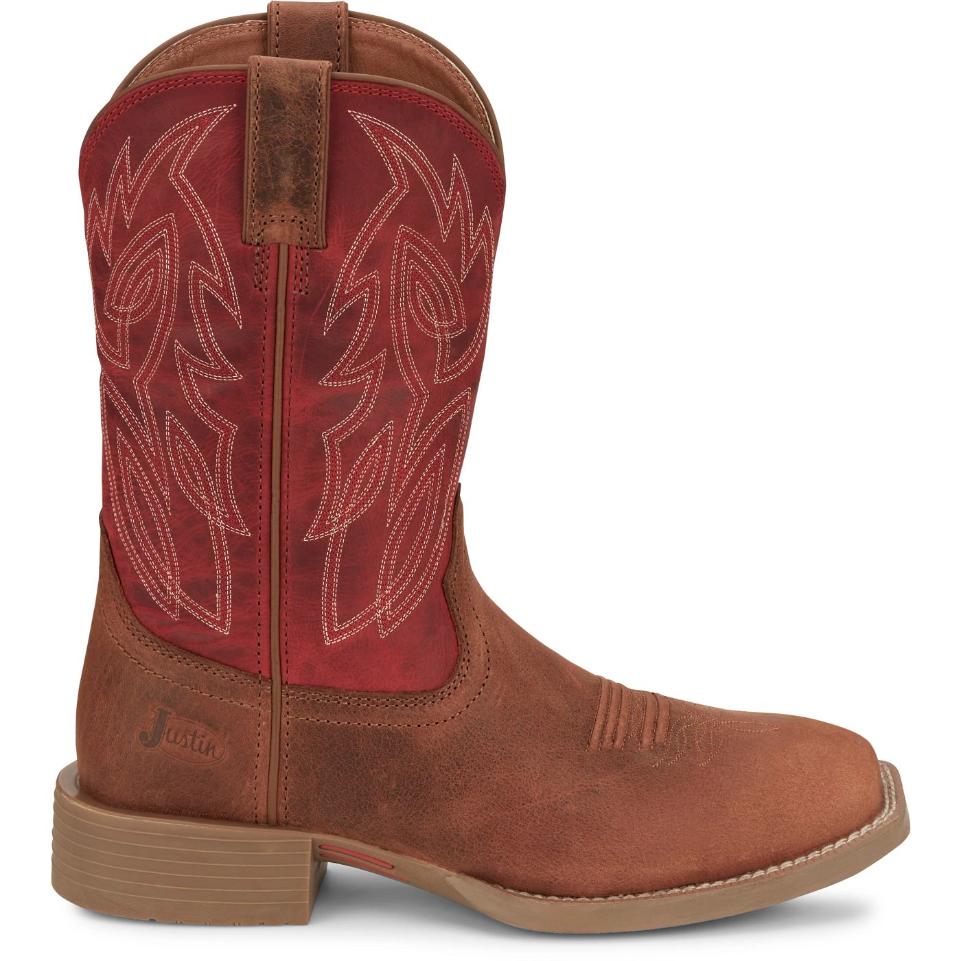 Justin Boots Men's Canter 11" Western Boot - Fiery Red (SE7514) - View 2