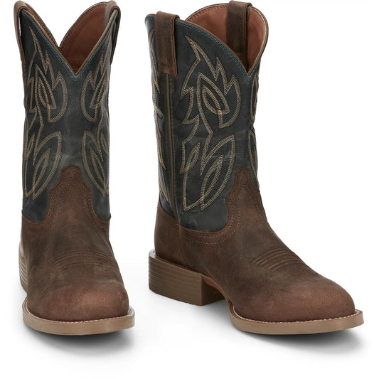 Justin Boots Men's Rendon 11" Western Boot - Barnwood (SE7533) - Front View