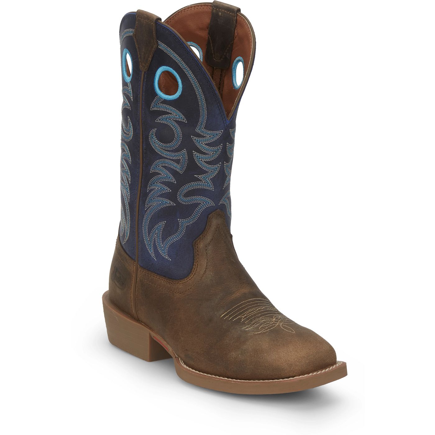 Justin Boots Men's Muley 12" Western Boot - Yale Blue (SE7611) - View 2