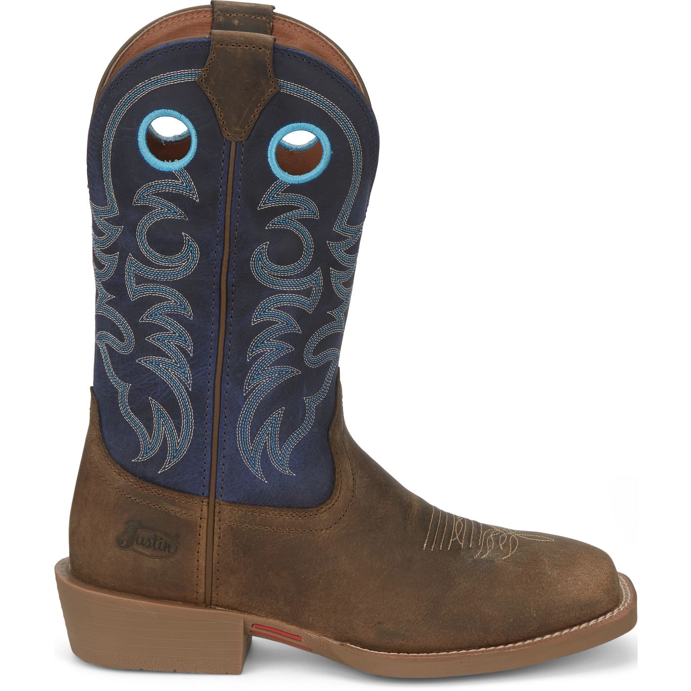 Justin Boots Men's Muley 12" Western Boot - Yale Blue (SE7611) - View 3