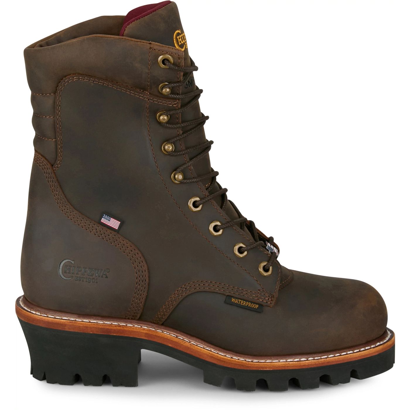 Chippewa Men's Super Logger 9" Waterproof Insulated Steel Toe - Aged Bark (SL5405) - View 3
